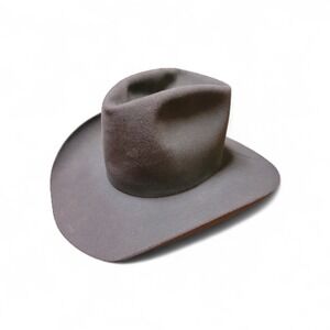 Resistol Timber Creek LTD Cowboy Hat Granite Grey Size 7 1/8 Vintage USA